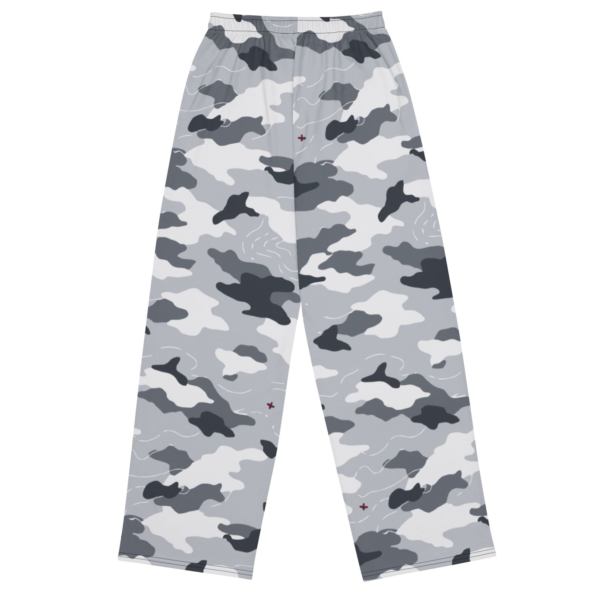 Frozen Tundra Topo CAMO unisex wide-leg pants - Wide-leg Pants