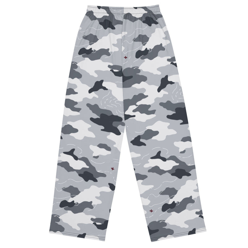 Frozen Tundra Topo CAMO Unisex Wide-Leg Leisure Pants