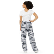 Frozen Tundra Topo CAMO Unisex Wide-Leg Leisure Pants
