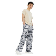 Frozen Tundra Topo CAMO Unisex Wide-Leg Leisure Pants