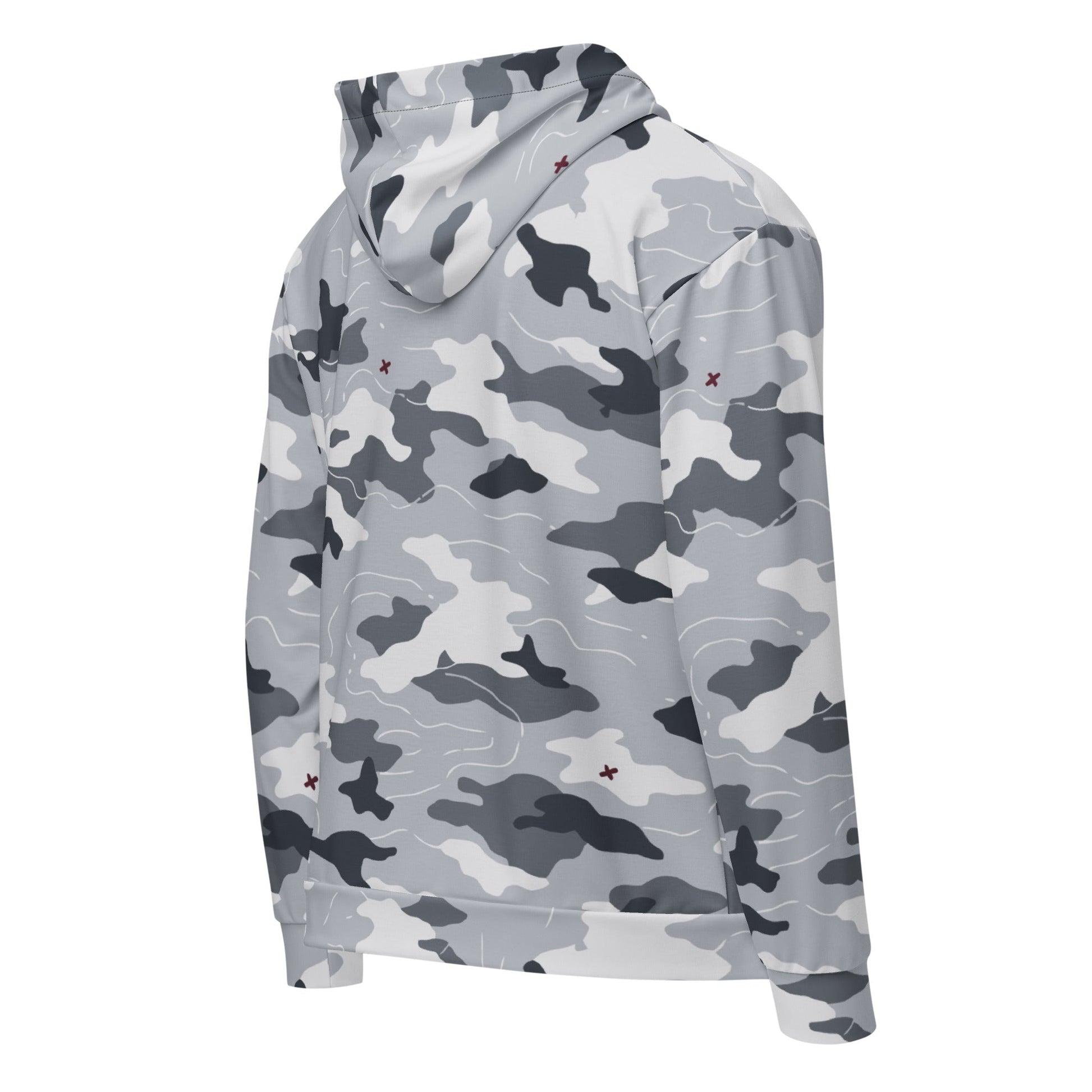 Frozen Tundra Topo CAMO Unisex zip hoodie - Zip Hoodies