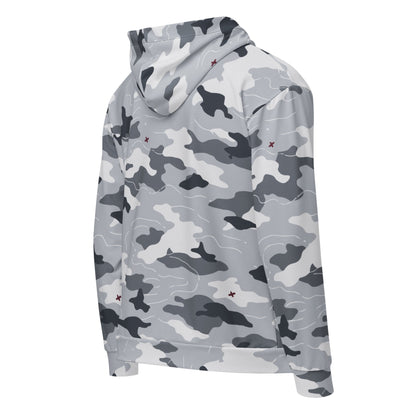Frozen Tundra Topo CAMO Unisex zip hoodie - Zip Hoodies