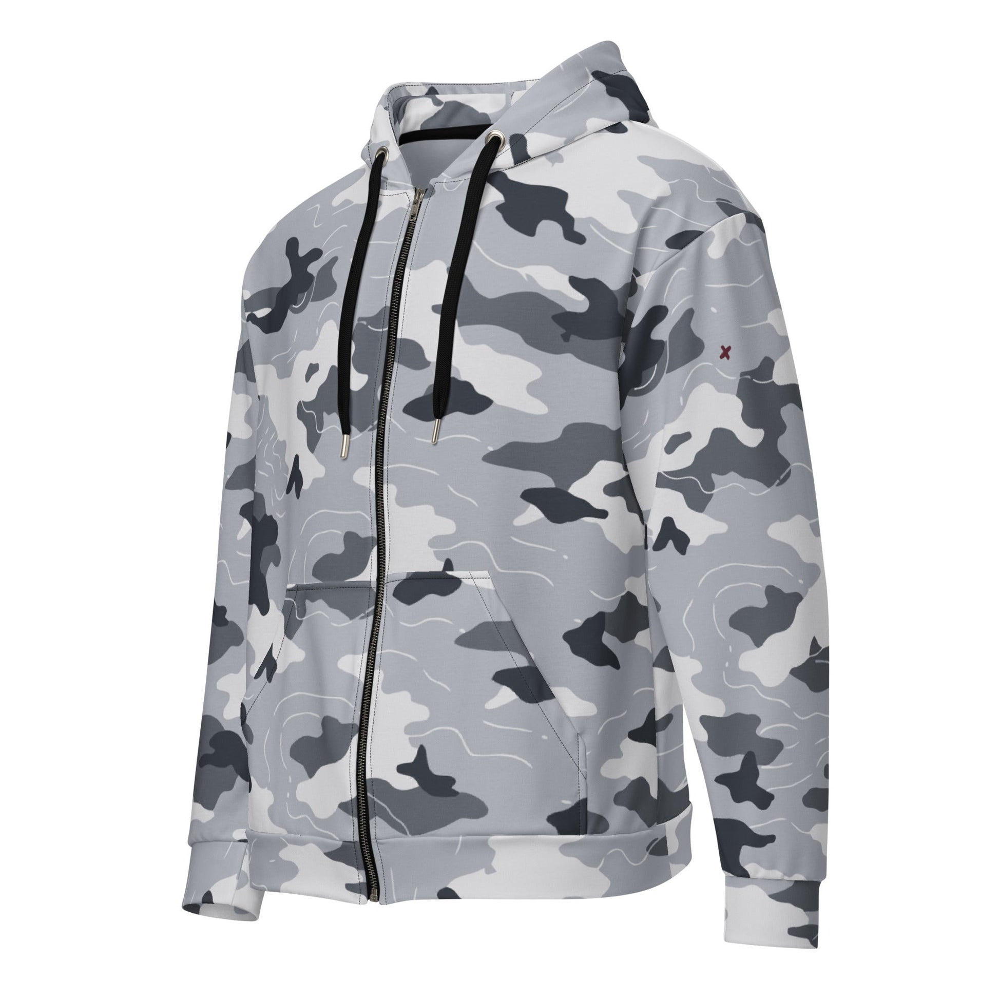 Frozen Tundra Topo CAMO Unisex zip hoodie - Zip Hoodies