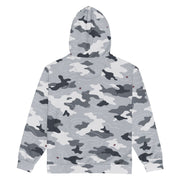 Frozen Tundra Topo CAMO Unisex Zip Hoodie