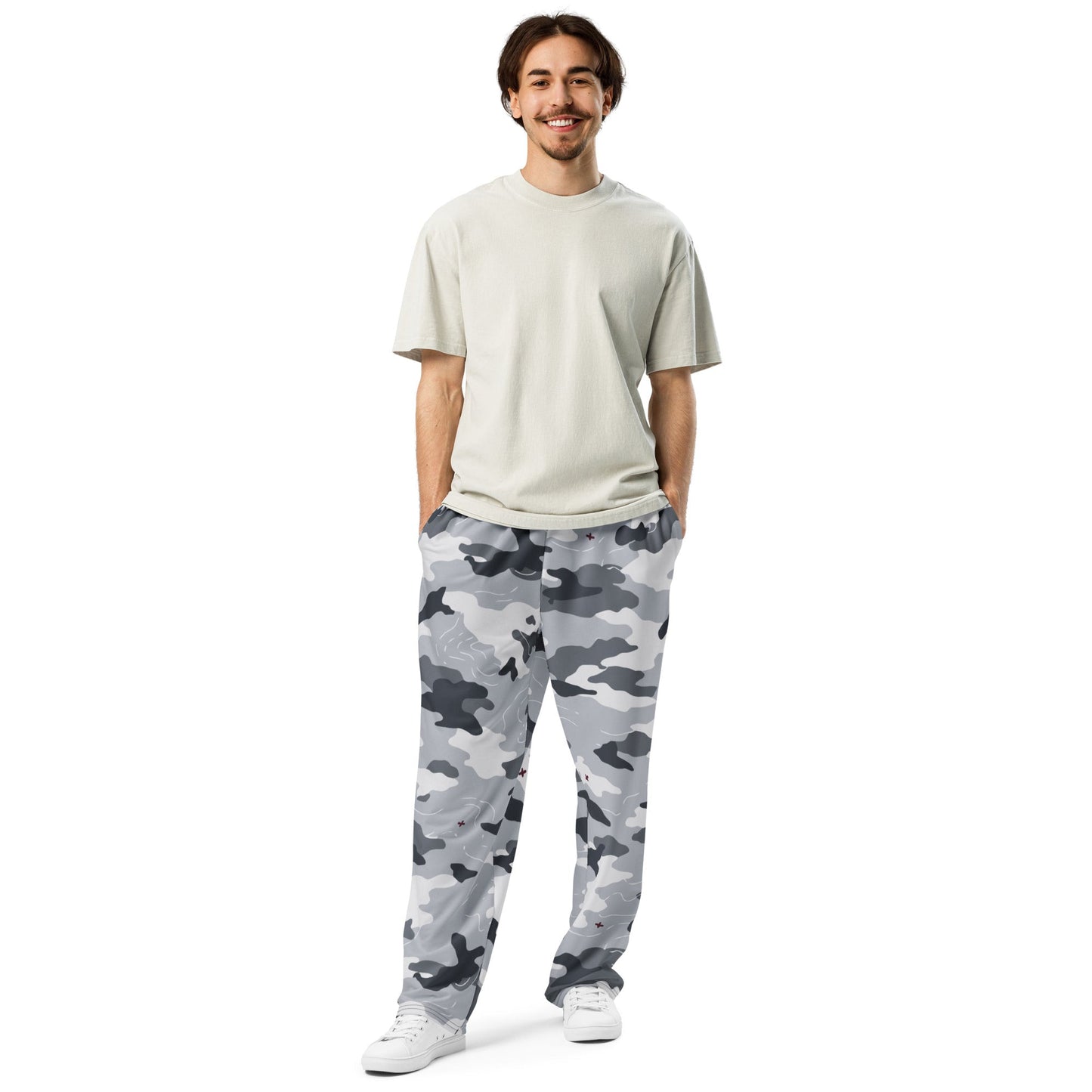 Frozen Tundra Topo CAMO Wide-leg joggers - Joggers