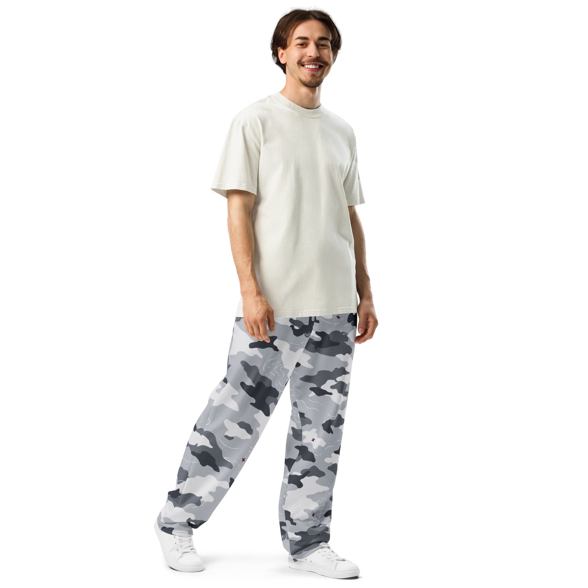 Frozen Tundra Topo CAMO Wide-leg joggers - Joggers