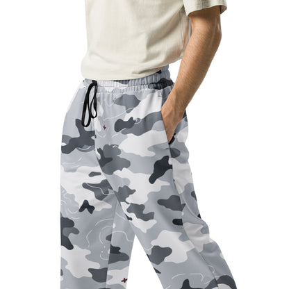 Frozen Tundra Topo CAMO Wide-leg joggers - Joggers
