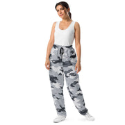 Frozen Tundra Topo CAMO Unisex Wide-Leg Joggers