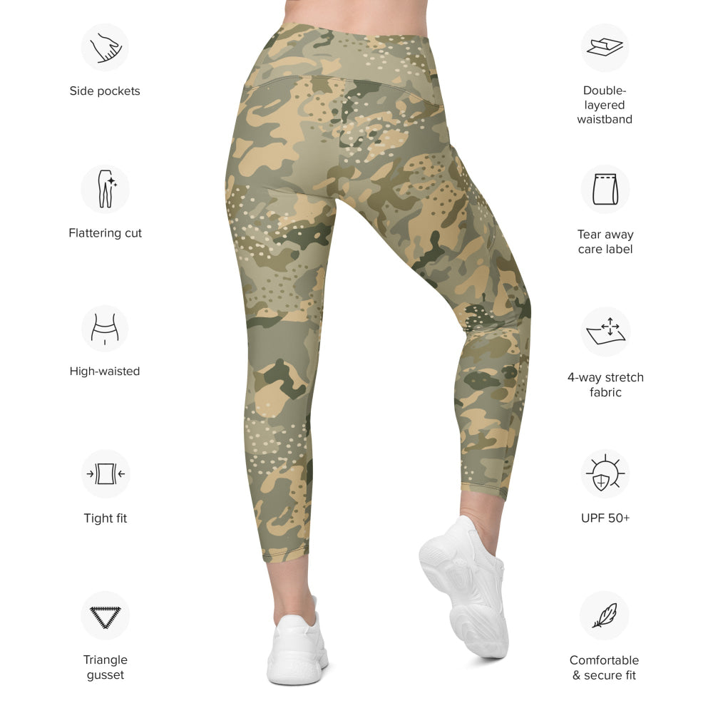 G.I. JOE The Rise of Cobra Desert Movie CAMO Leggings with pockets - Womens With Pockets