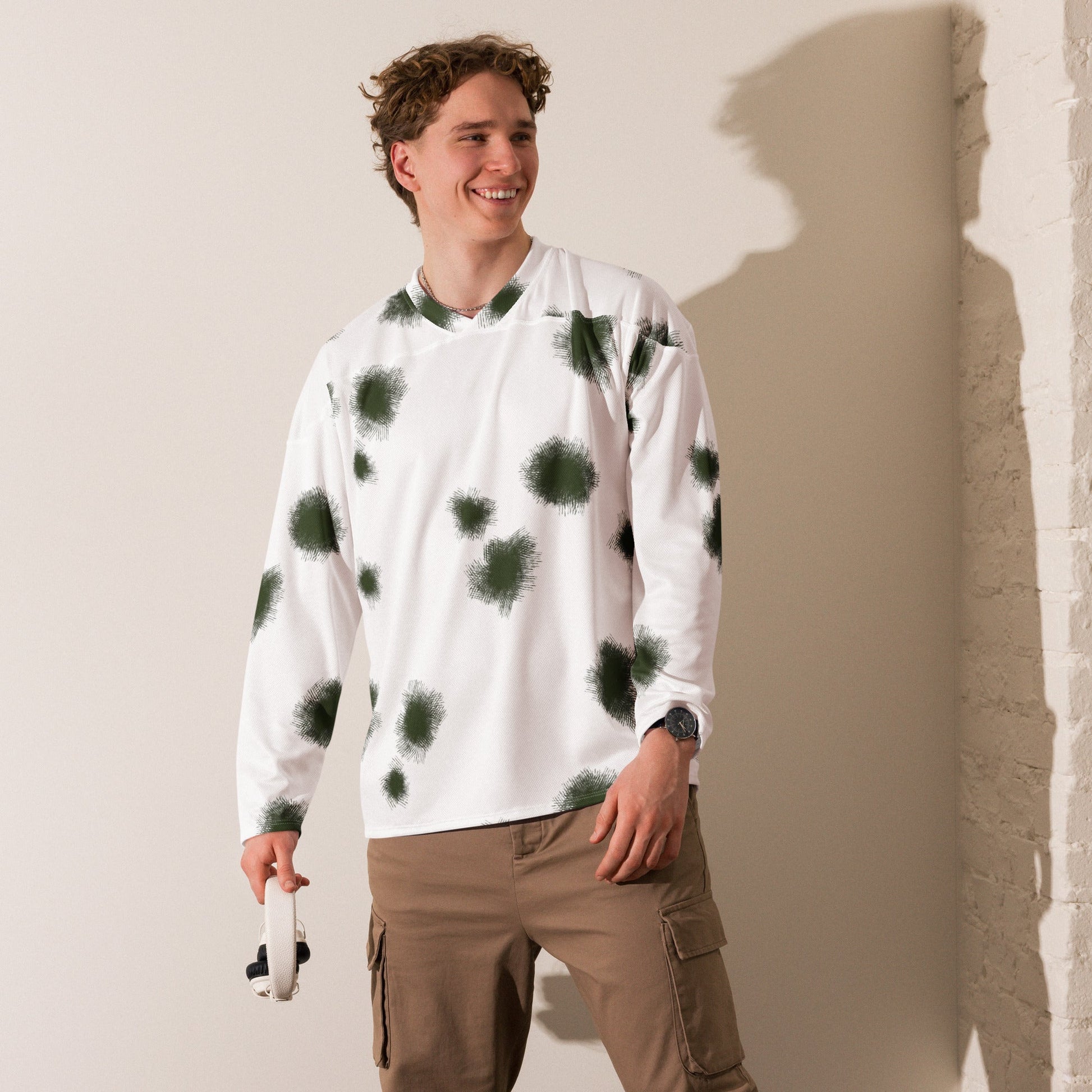 German Alpine Schneetarn CAMO hockey fan jersey - Hockey Jerseys