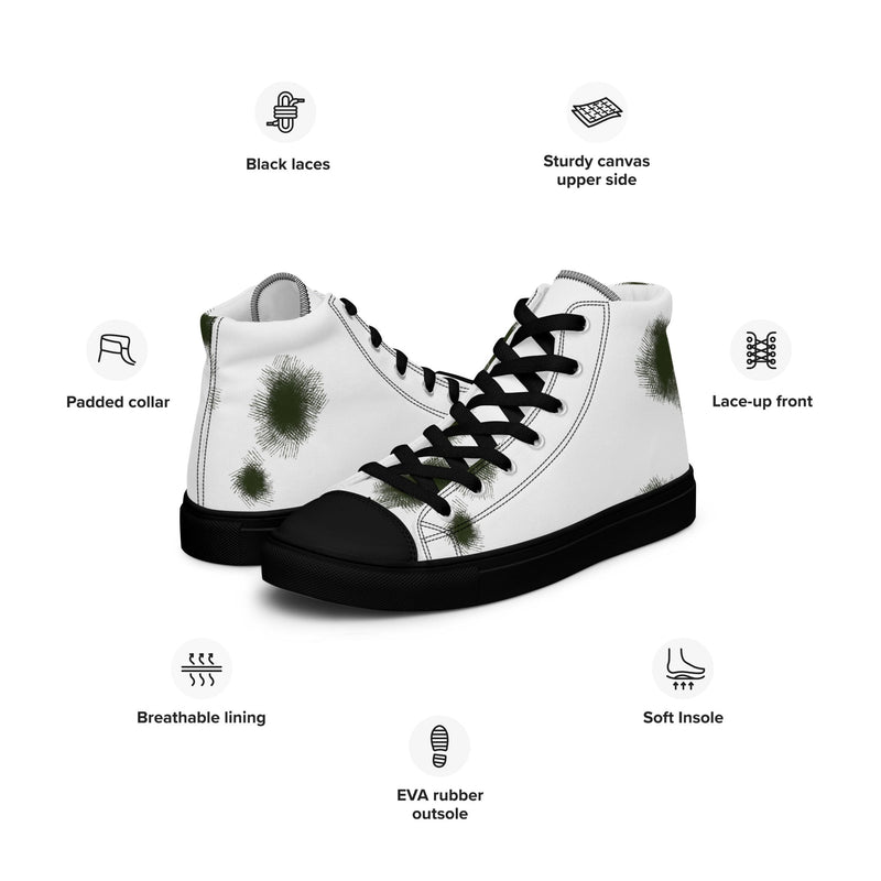 Schneetarn Alpine CAMO Mens High-Top Canvas Shoes