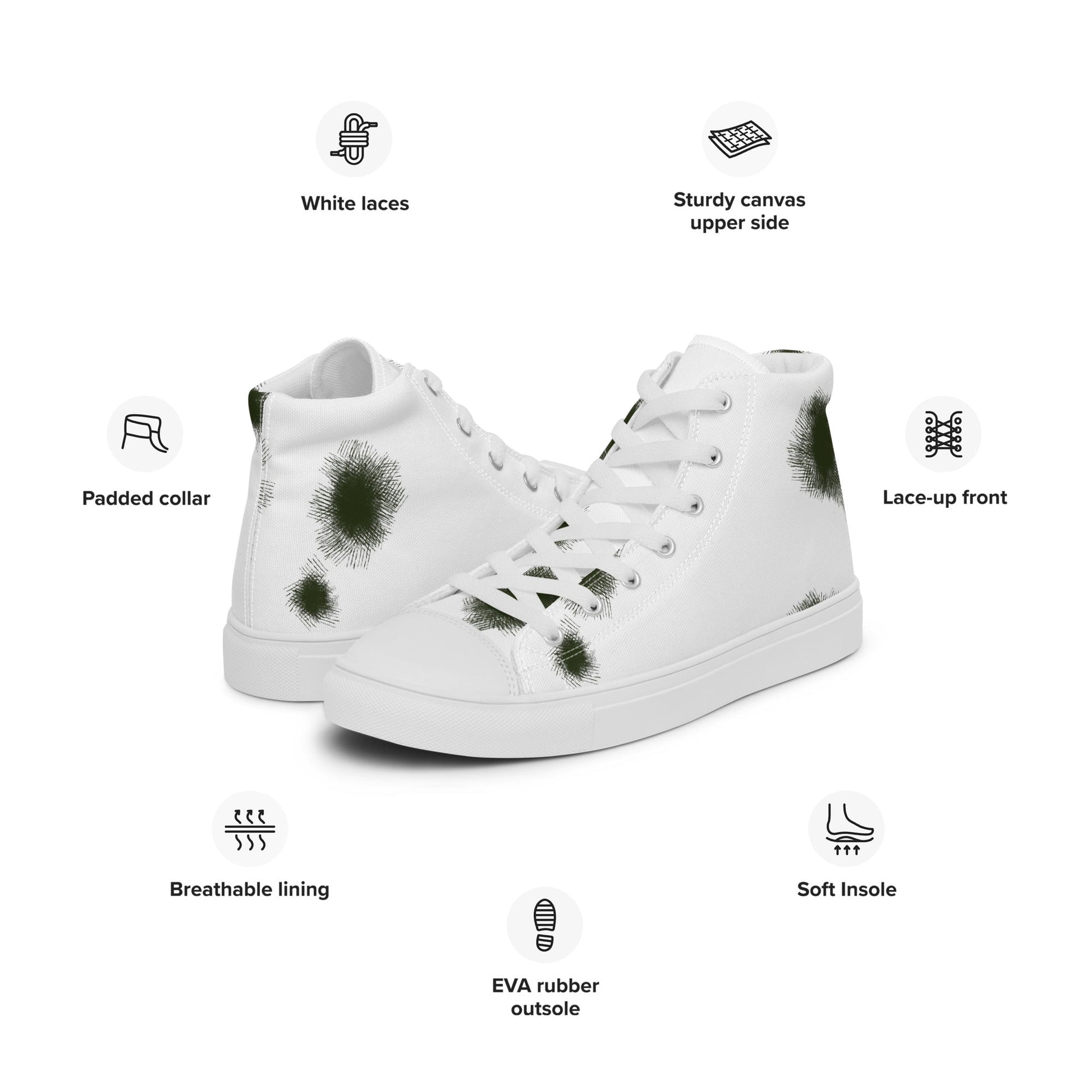 German Alpine Schneetarn CAMO Mens high top canvas shoes - High Top Canvas Shoes