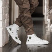 Schneetarn Alpine CAMO Mens High-Top Canvas Shoes - White / 5