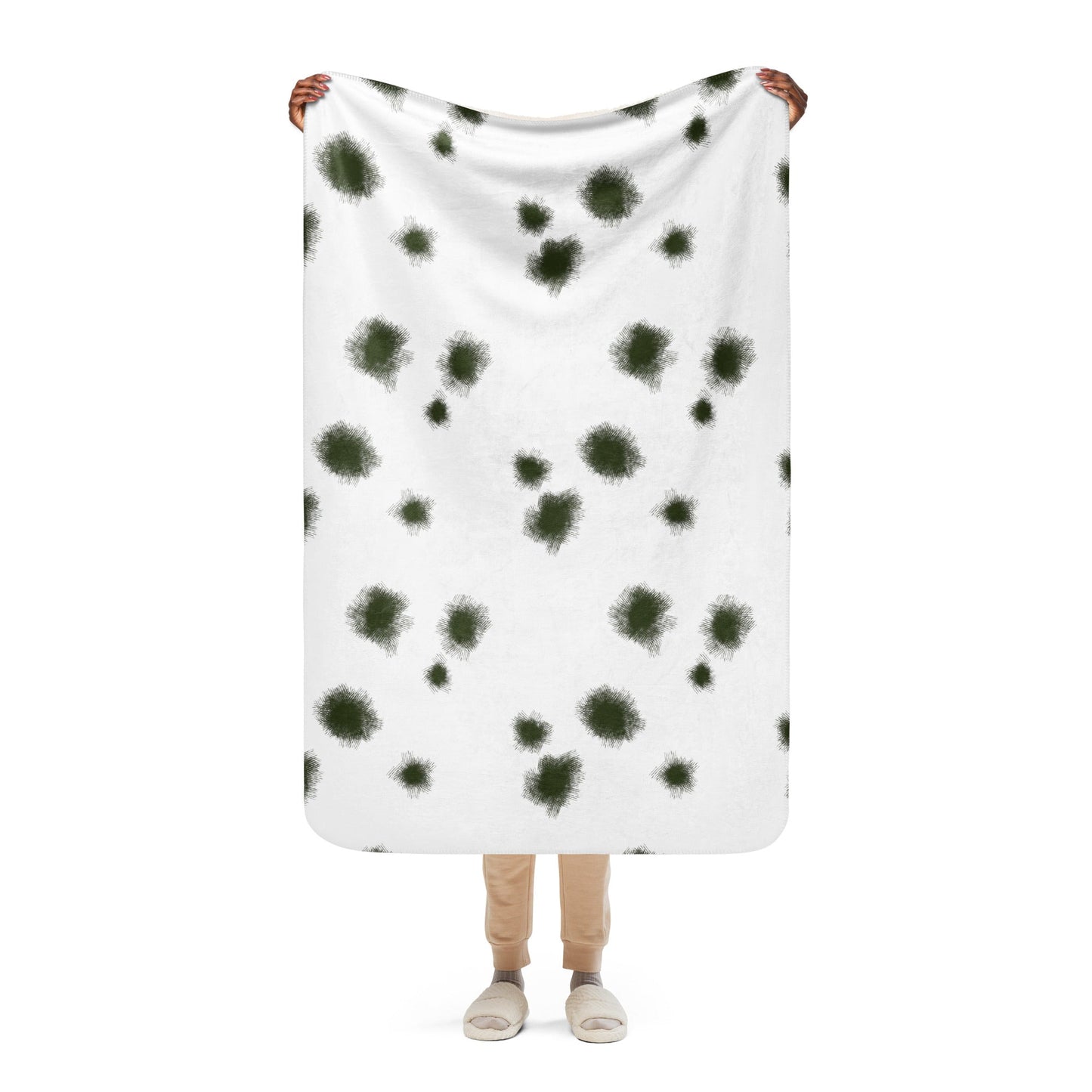 German Alpine Schneetarn CAMO Sherpa blanket - 37″×57″ - Blankets