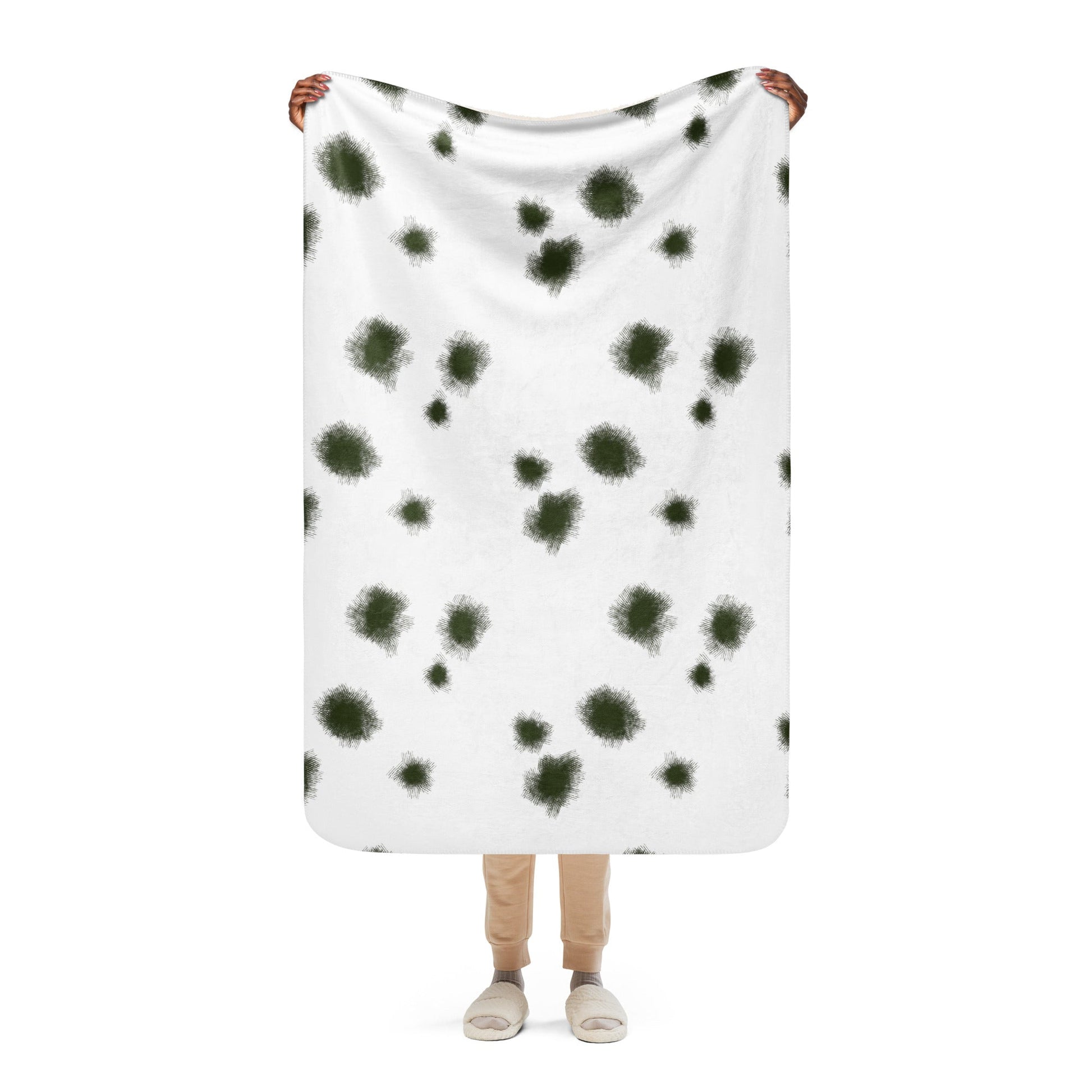 German Alpine Schneetarn CAMO Sherpa blanket - 37″×57″ - Blankets