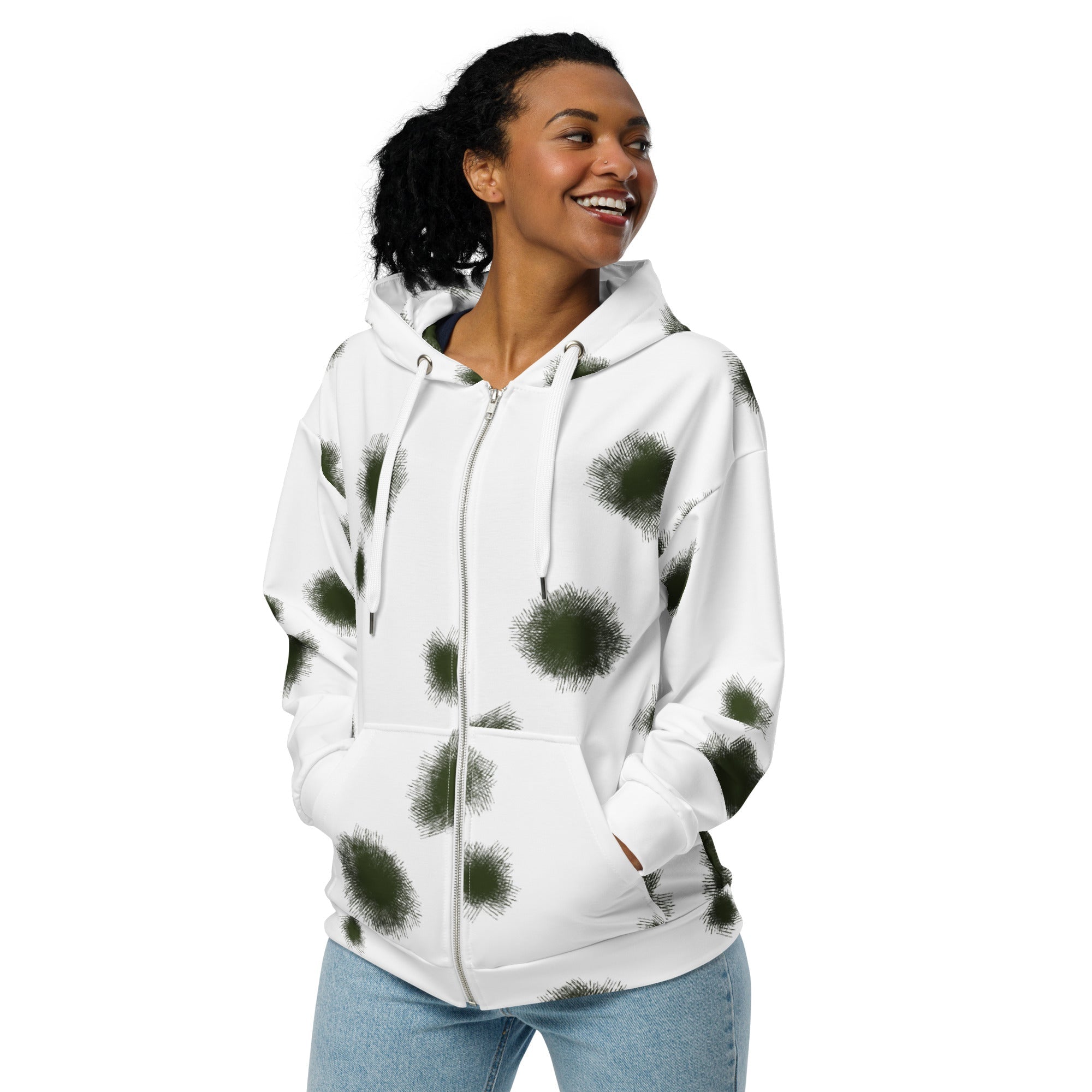 CAMO HQ - German Alpine Schneetarn CAMO Unisex Zip Hoodie