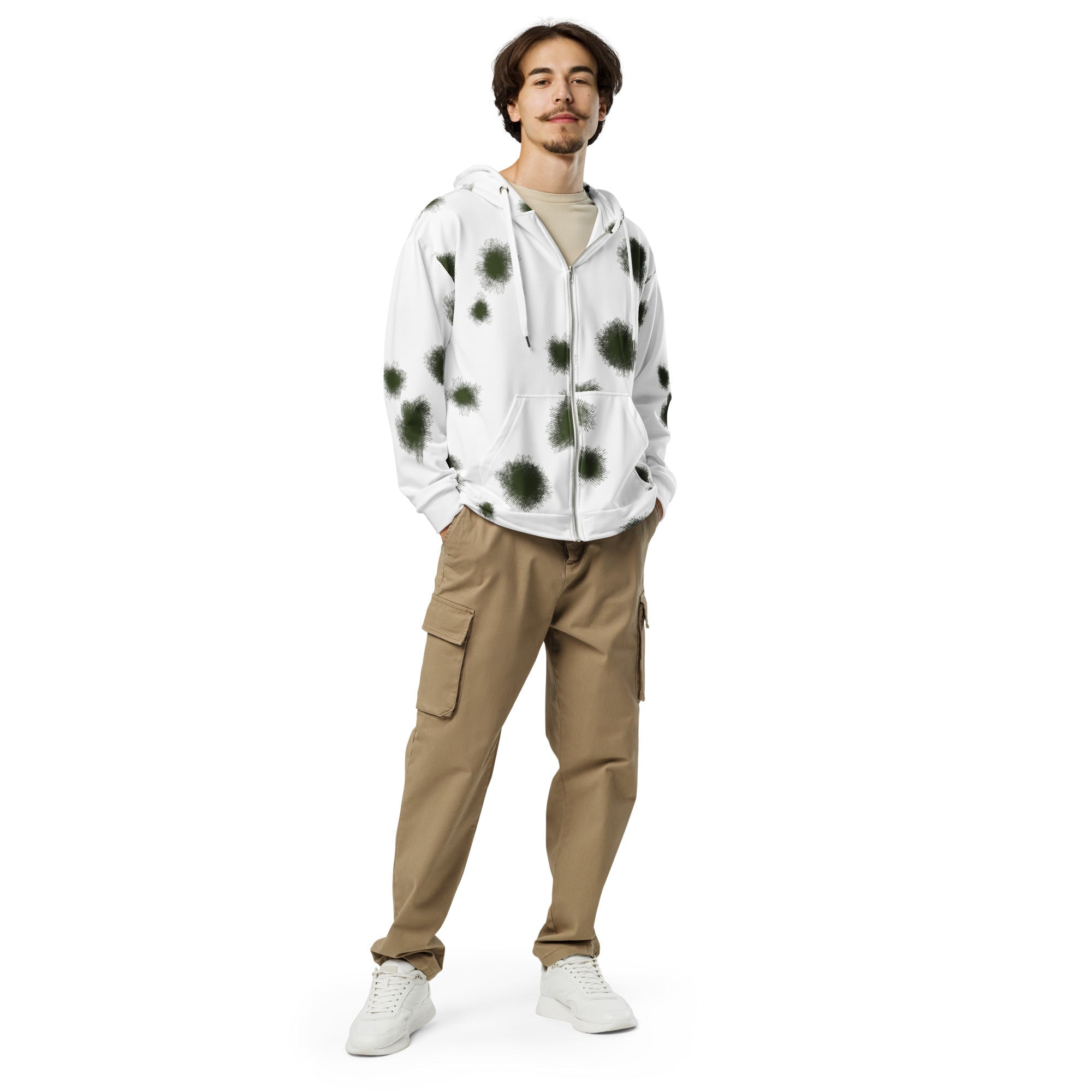 CAMO HQ - German Alpine Schneetarn CAMO Unisex Zip Hoodie