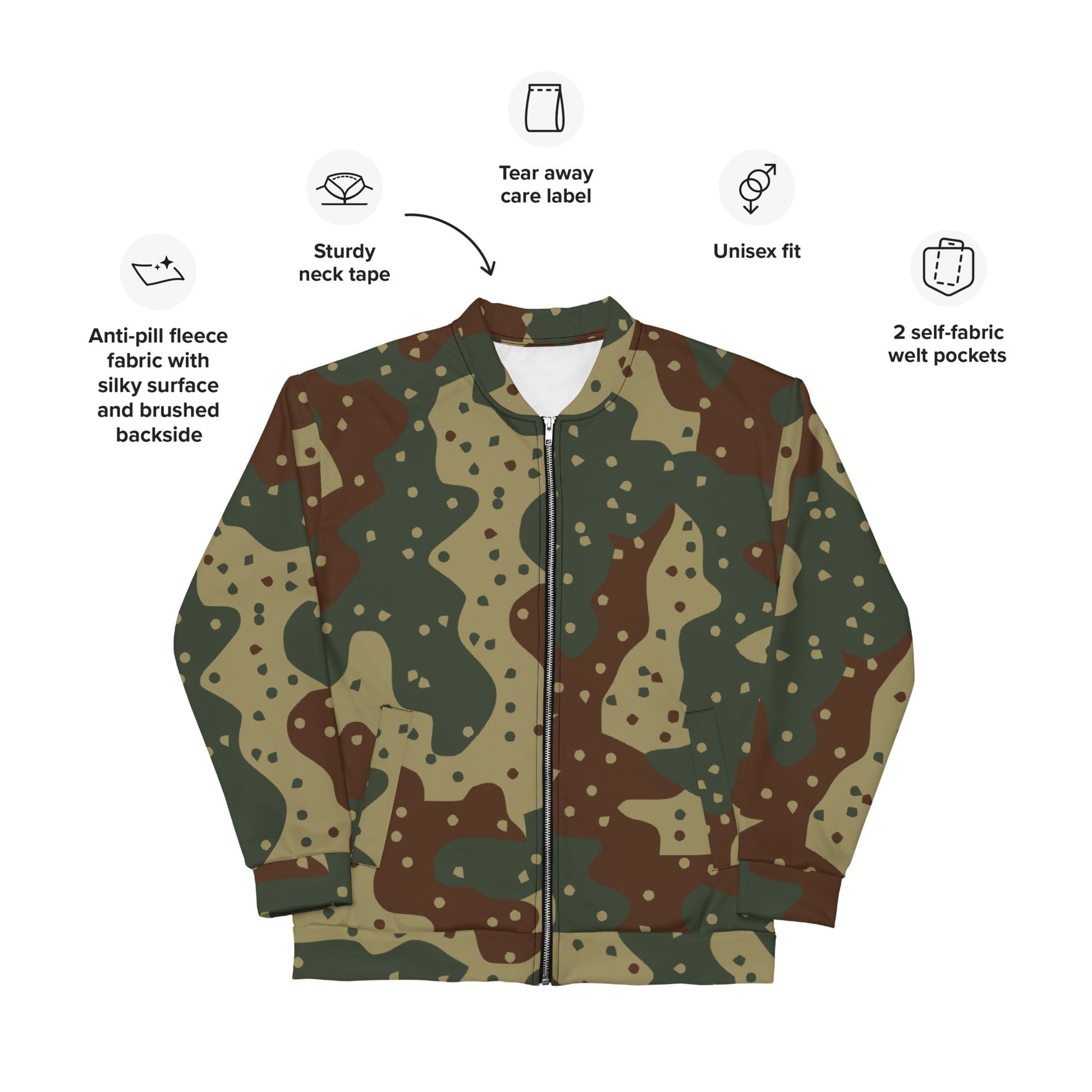 German Ambush Daimler-Benz Tank CAMO Unisex Bomber Jacket - Jackets