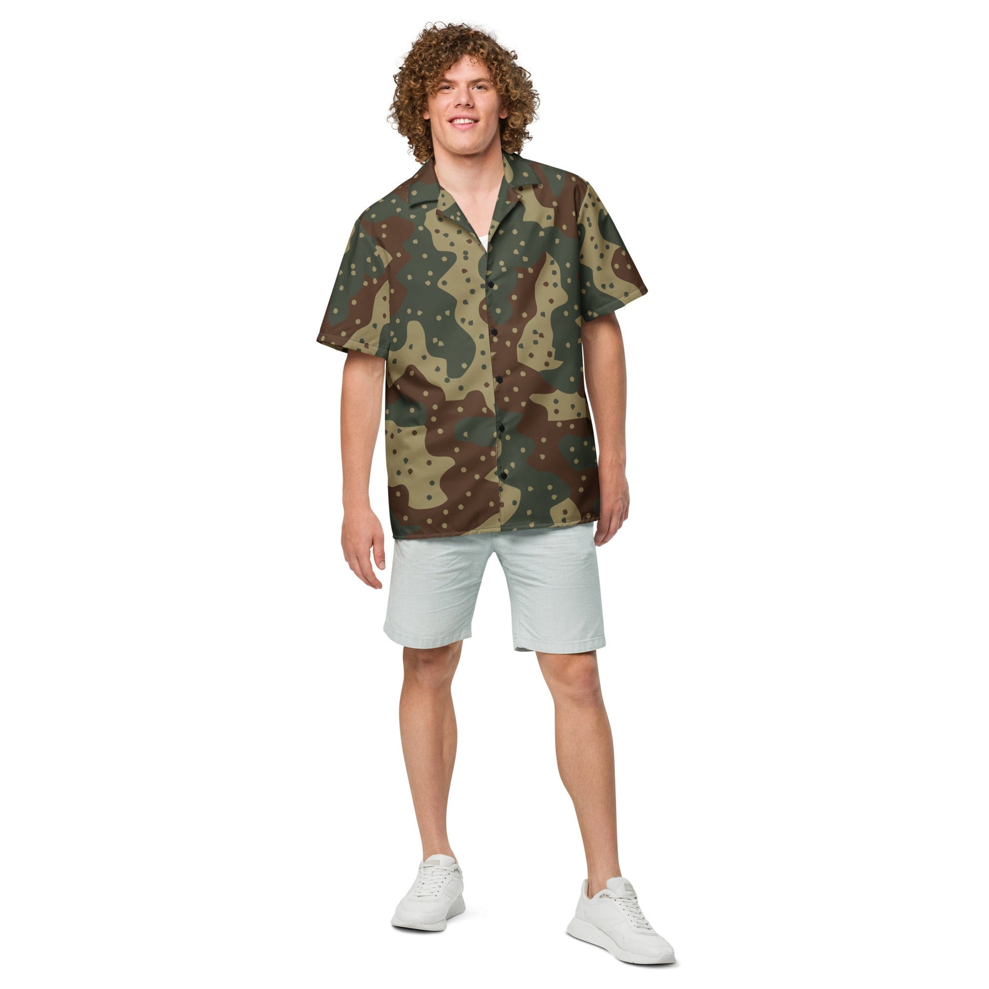 German Ambush Daimler-Benz Tank CAMO Unisex button shirt - Button Shirts