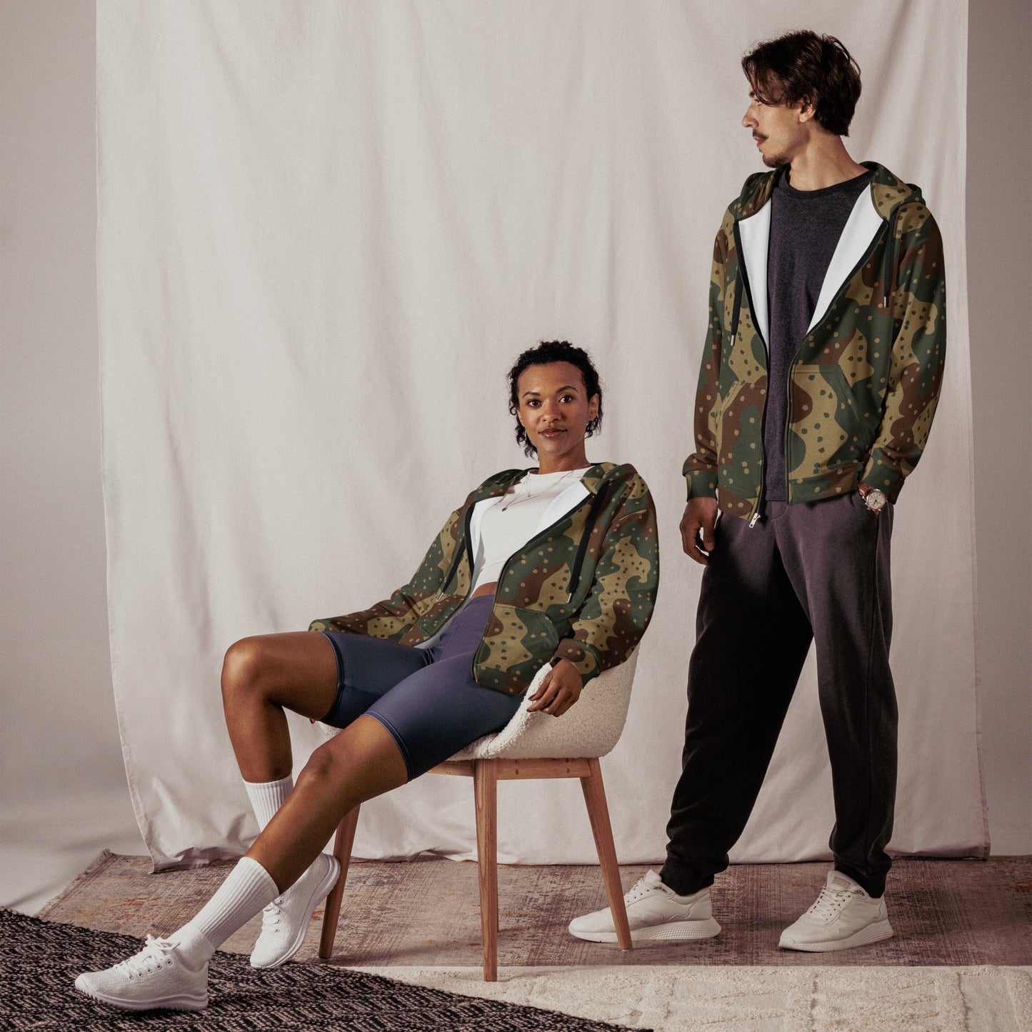 German Ambush Daimler-Benz Tank CAMO Unisex zip hoodie - Zip Hoodies