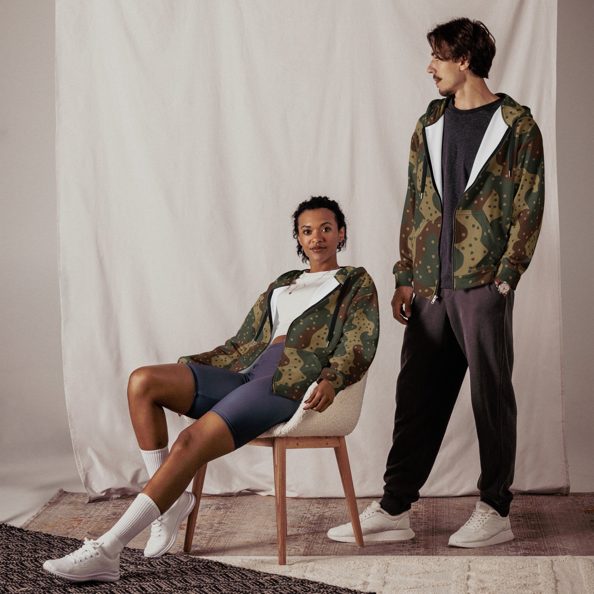 German Ambush Daimler-Benz Tank CAMO Unisex zip hoodie - Zip Hoodies