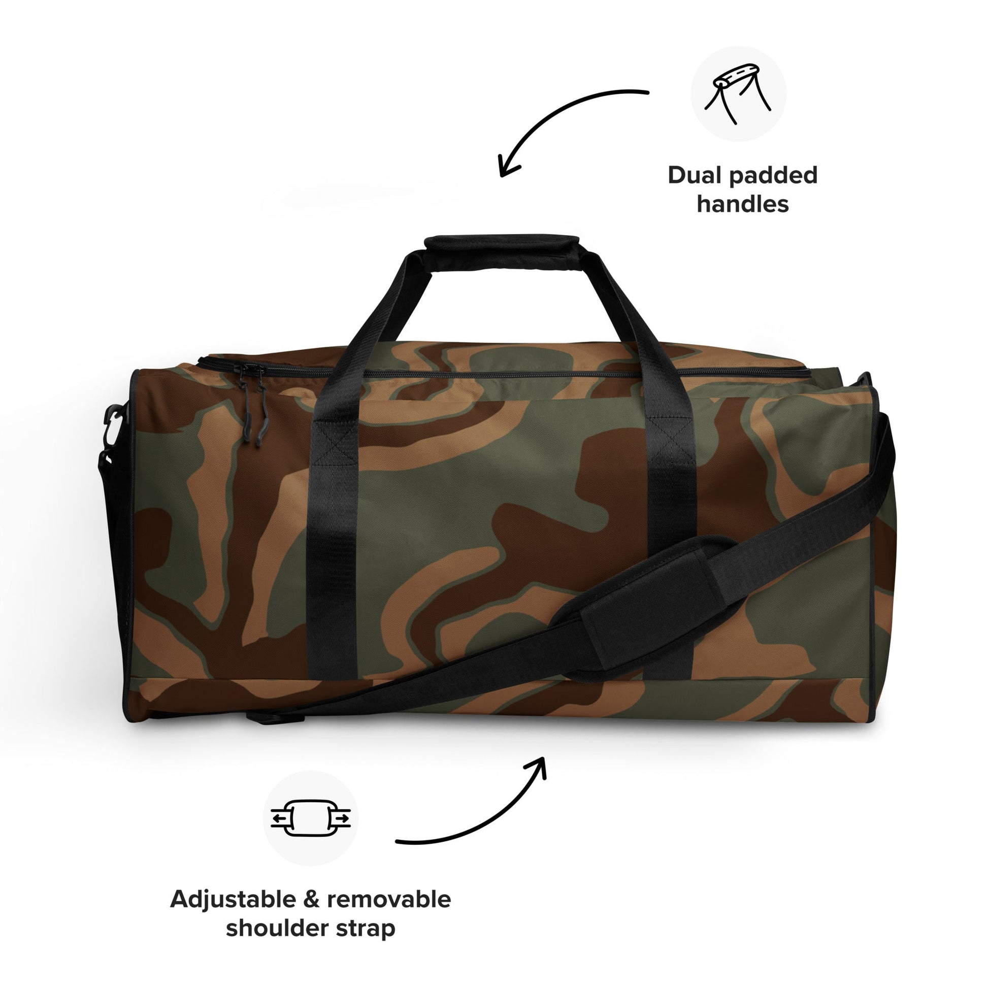 German Ambush Normandy Tank CAMO Duffle bag - Bags