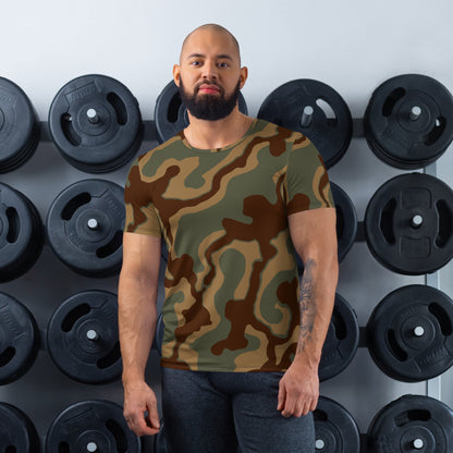 German Ambush Normandy Tank CAMO Mens Athletic T-shirt - XS - T-Shirts