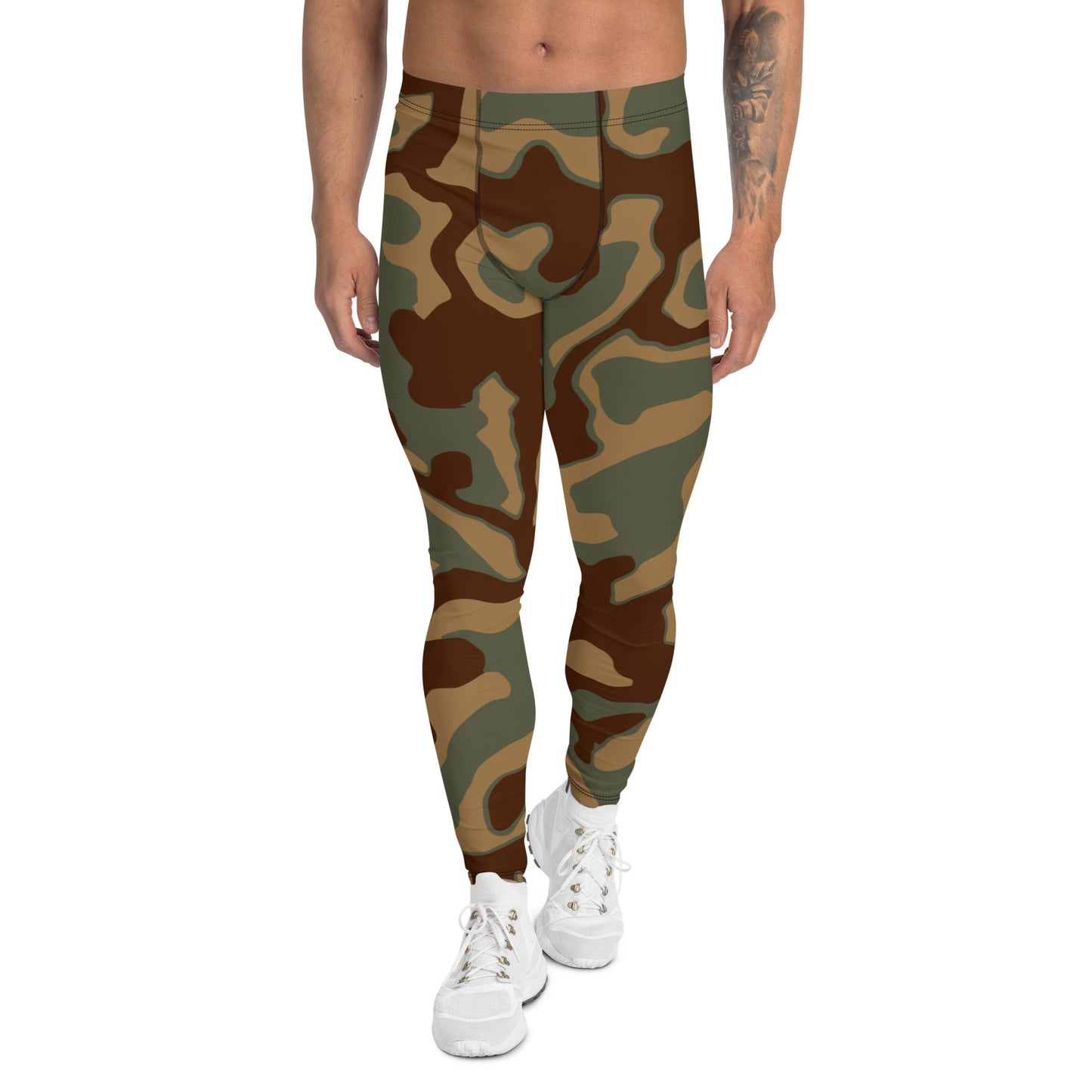 German Ambush Normandy Tank CAMO Mens Leggings - XS