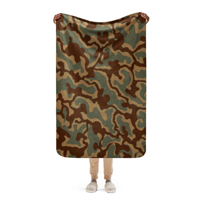 German Ambush Normandy Tank CAMO Sherpa blanket - 37″×57″ - Blankets
