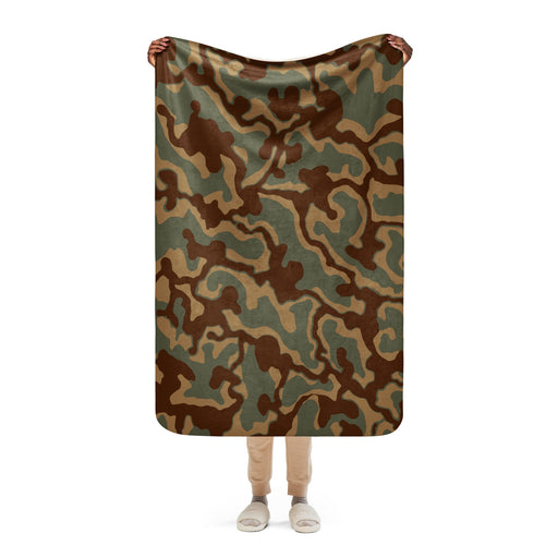 Ambush Tank Normandy CAMO Sherpa Blanket - 37″×57″
