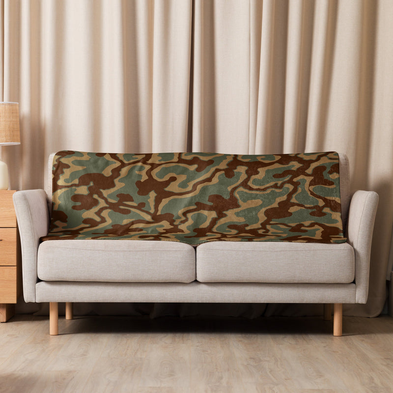 Ambush Tank Normandy CAMO Sherpa Blanket