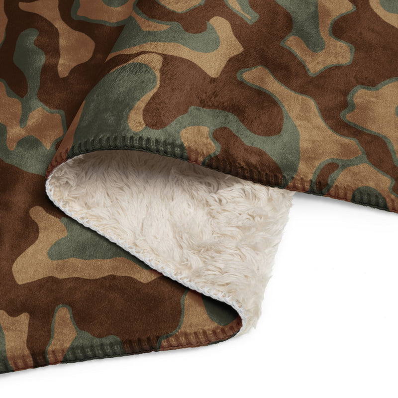 Ambush Tank Normandy CAMO Sherpa Blanket