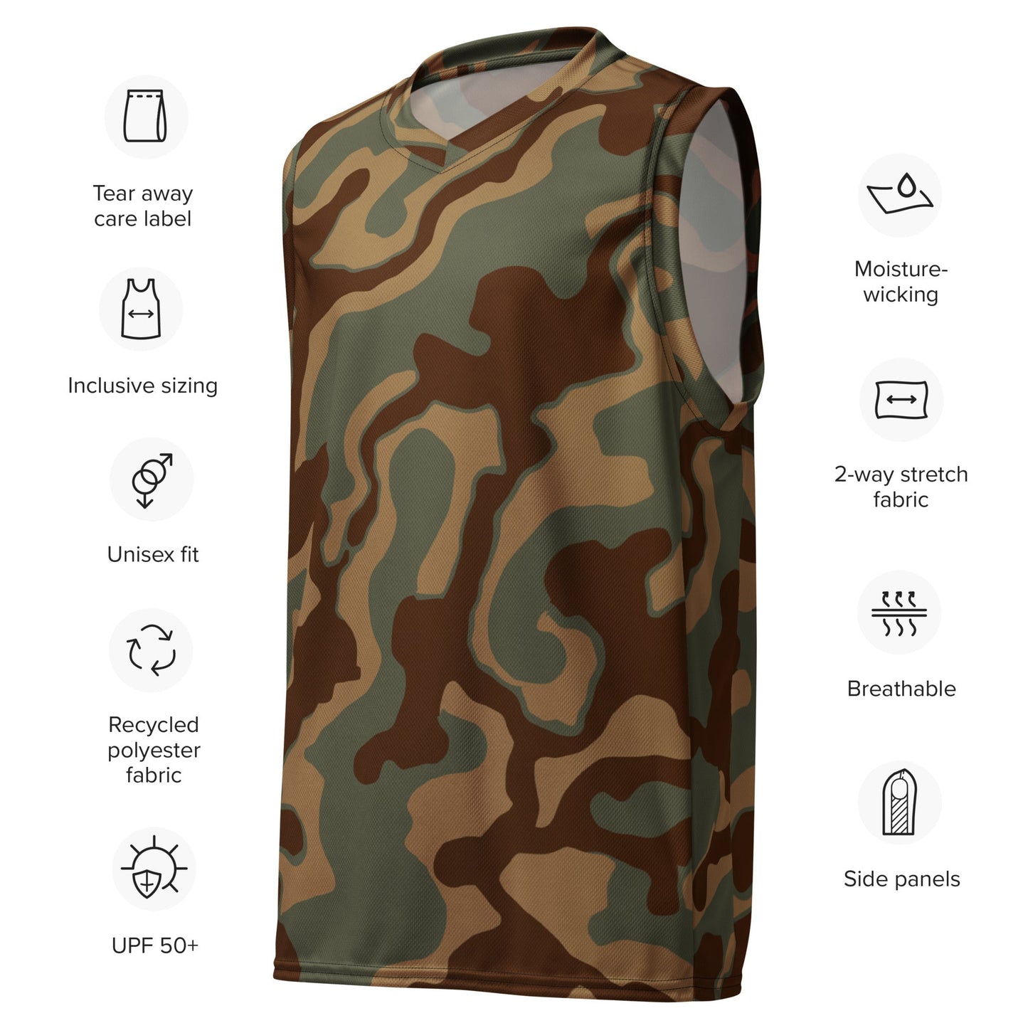 German Ambush Normandy Tank CAMO unisex basketball jersey - Basketball Jerseys