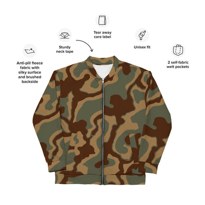 German Ambush Normandy Tank CAMO Unisex Bomber Jacket - Jackets