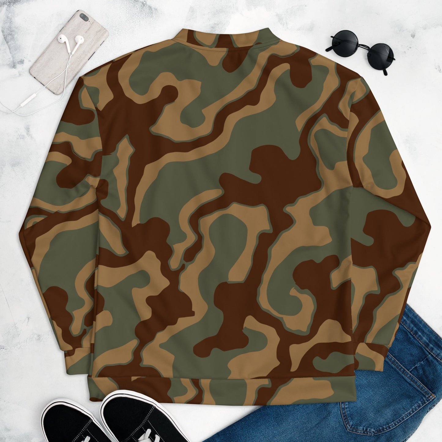 German Ambush Normandy Tank CAMO Unisex Bomber Jacket - Jackets