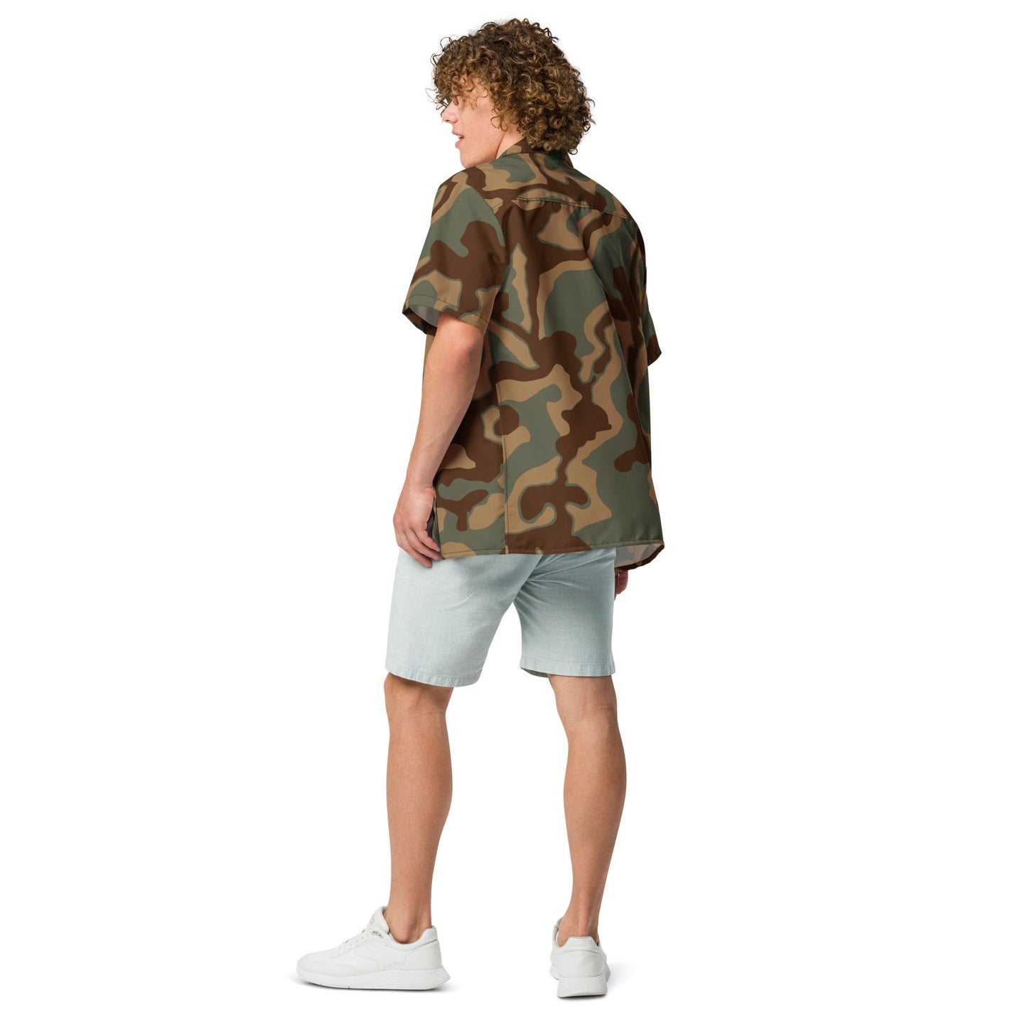 German Ambush Normandy Tank CAMO Unisex button shirt - Button Shirts
