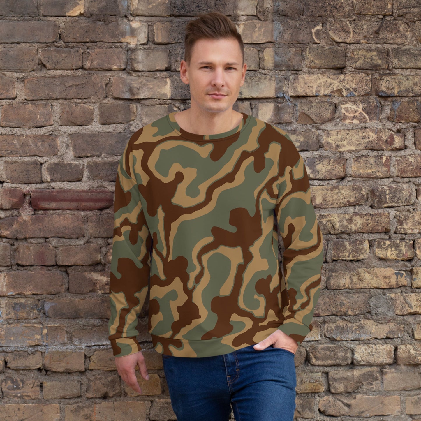 German Ambush Normandy Tank CAMO Unisex Sweatshirt - XS - Sweatshirts