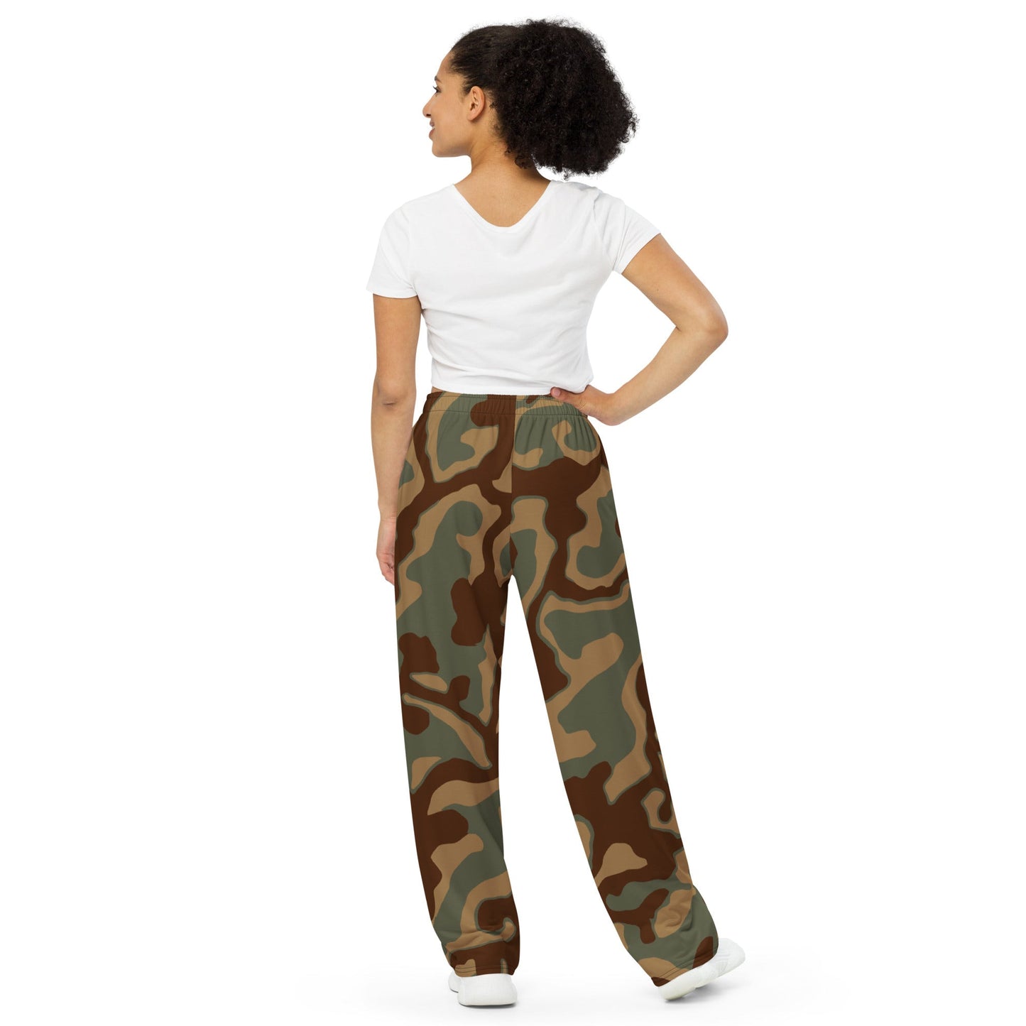 German Ambush Normandy Tank CAMO unisex wide-leg pants - Wide-leg Pants