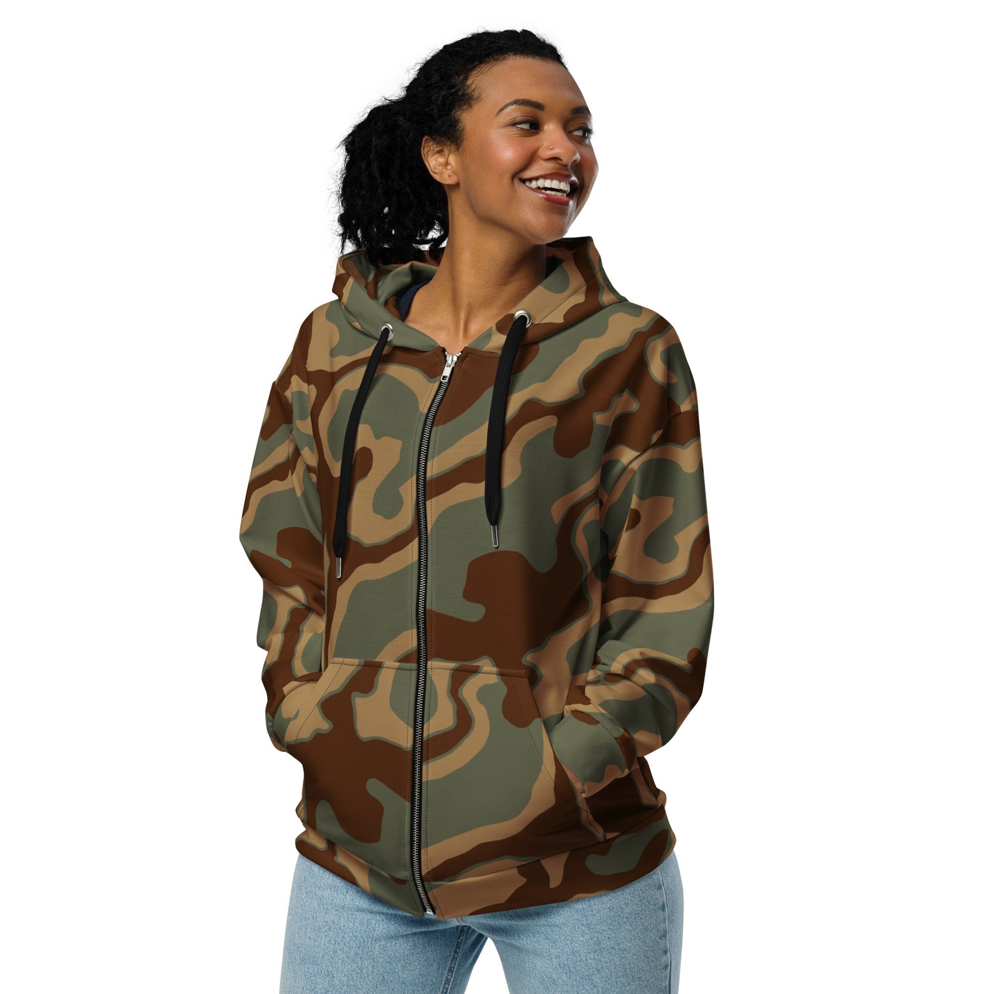 German Ambush Normandy Tank CAMO Unisex zip hoodie - Zip Hoodies