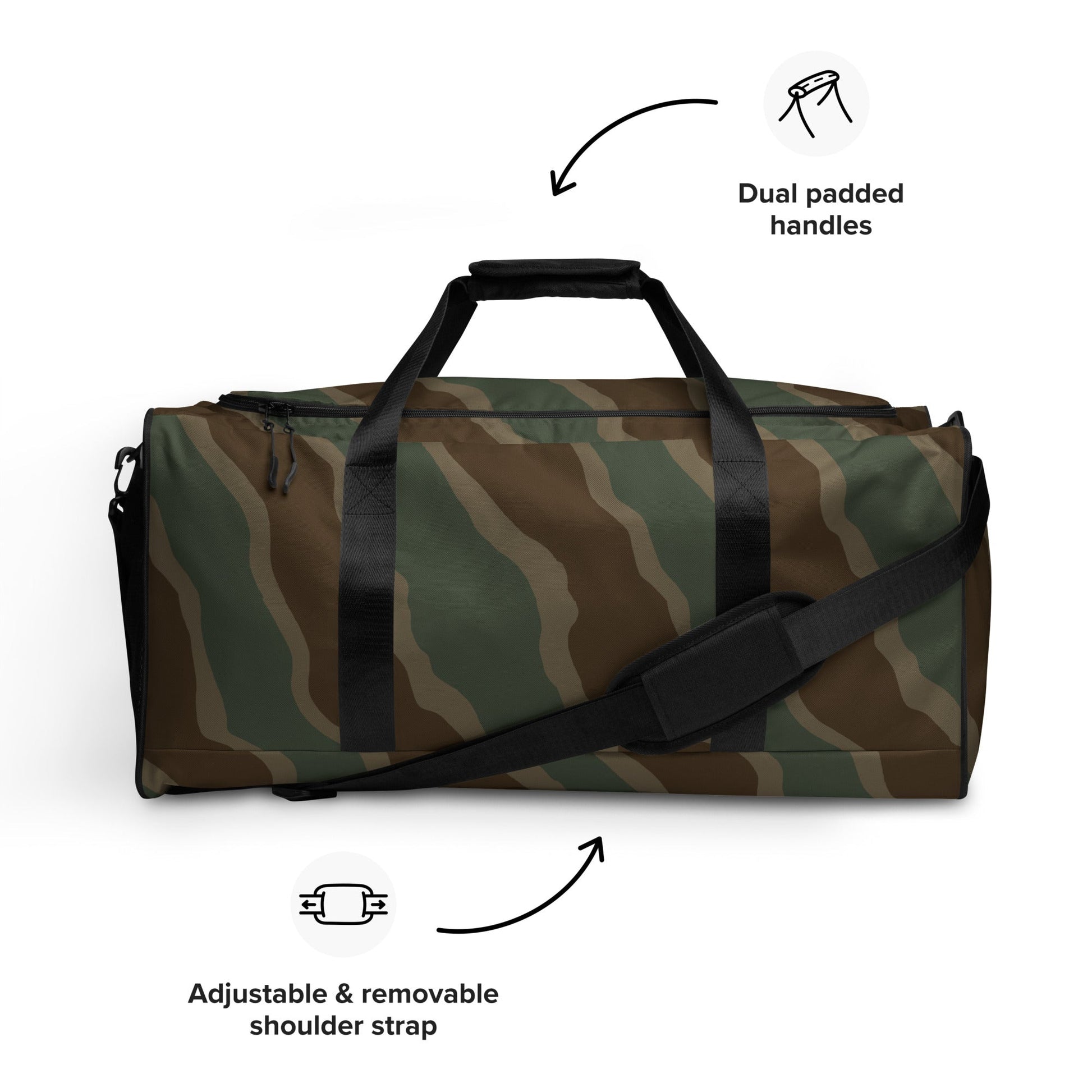 German Ambush Three Stripe Tank CAMO Duffle bag - Bags