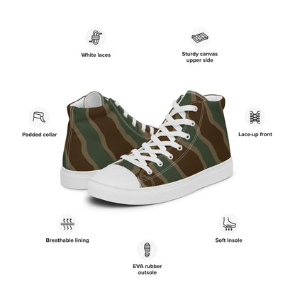 German Ambush Three Stripe Tank CAMO Mens high top canvas shoes - High Top Canvas Shoes