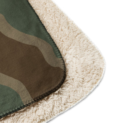German Ambush Three Stripe Tank CAMO Sherpa blanket - Blankets
