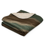 Ambush Tank Three-Stripe CAMO Sherpa Blanket