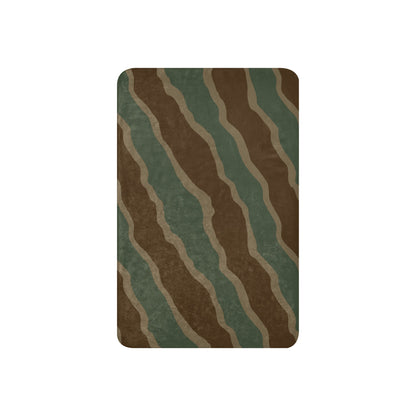 German Ambush Three Stripe Tank CAMO Sherpa blanket - Blankets