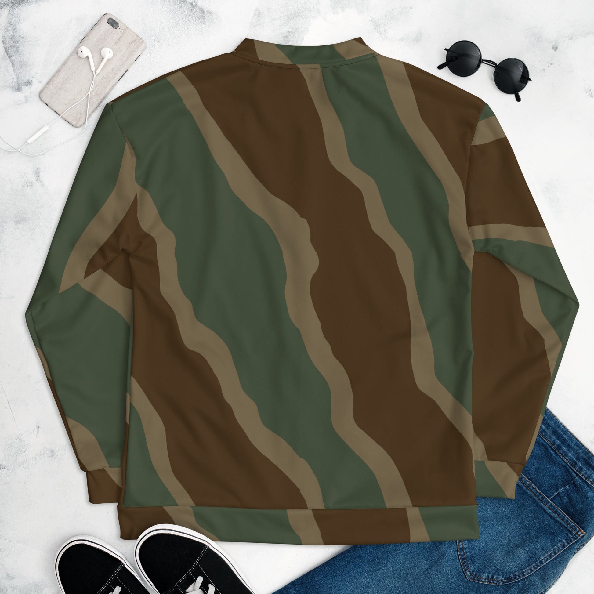 German Ambush Three Stripe Tank CAMO Unisex Bomber Jacket - Jackets