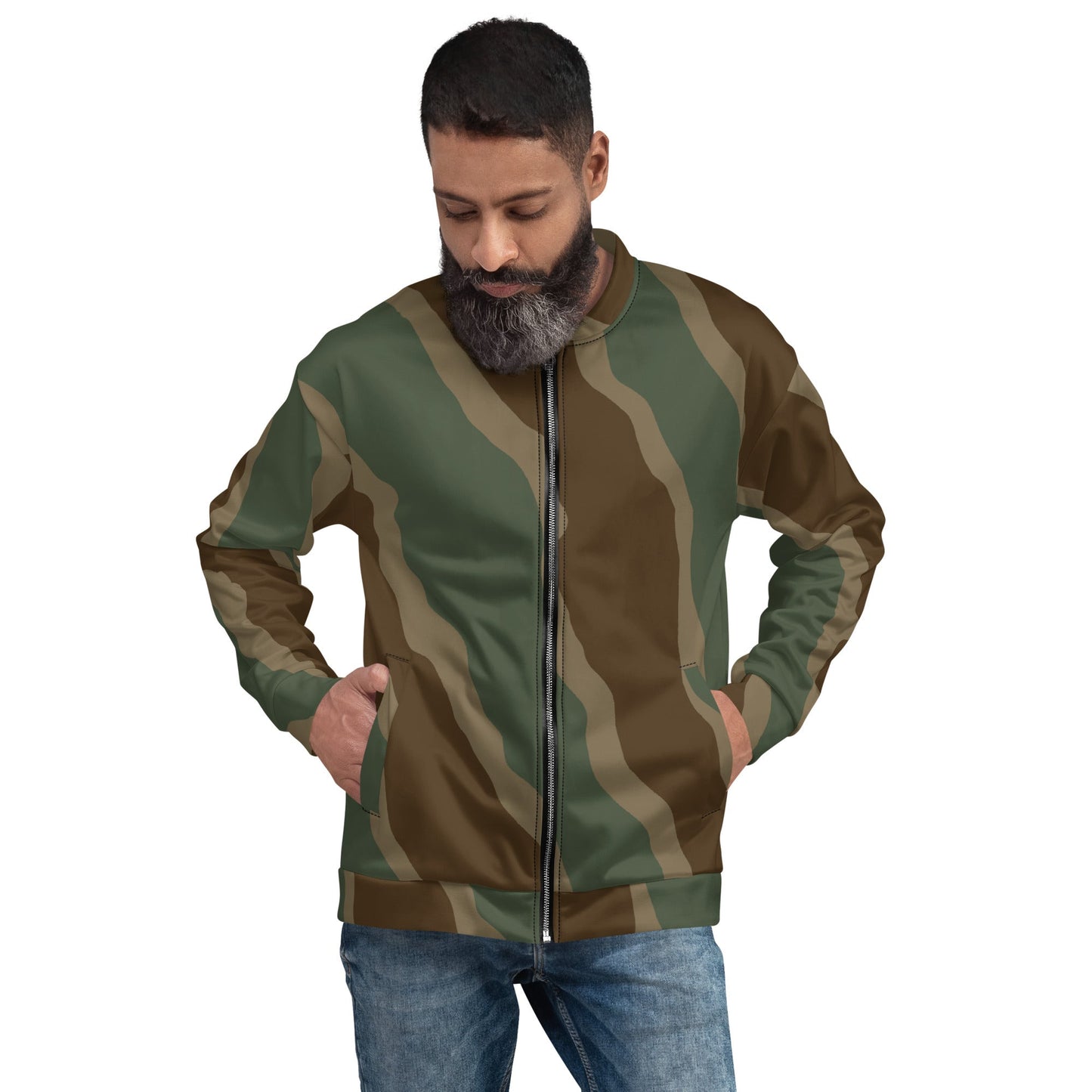 German Ambush Three Stripe Tank CAMO Unisex Bomber Jacket - Jackets