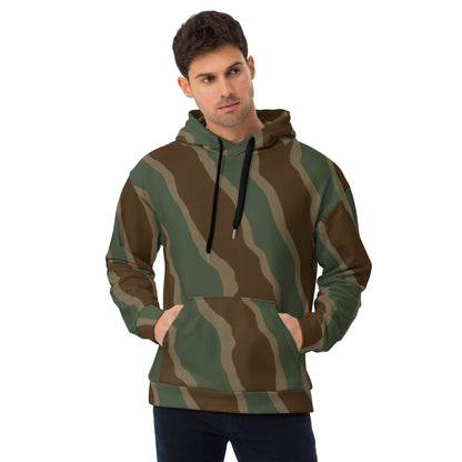 German Ambush Three Stripe Tank CAMO Unisex Hoodie - 2XS - Hoodies
