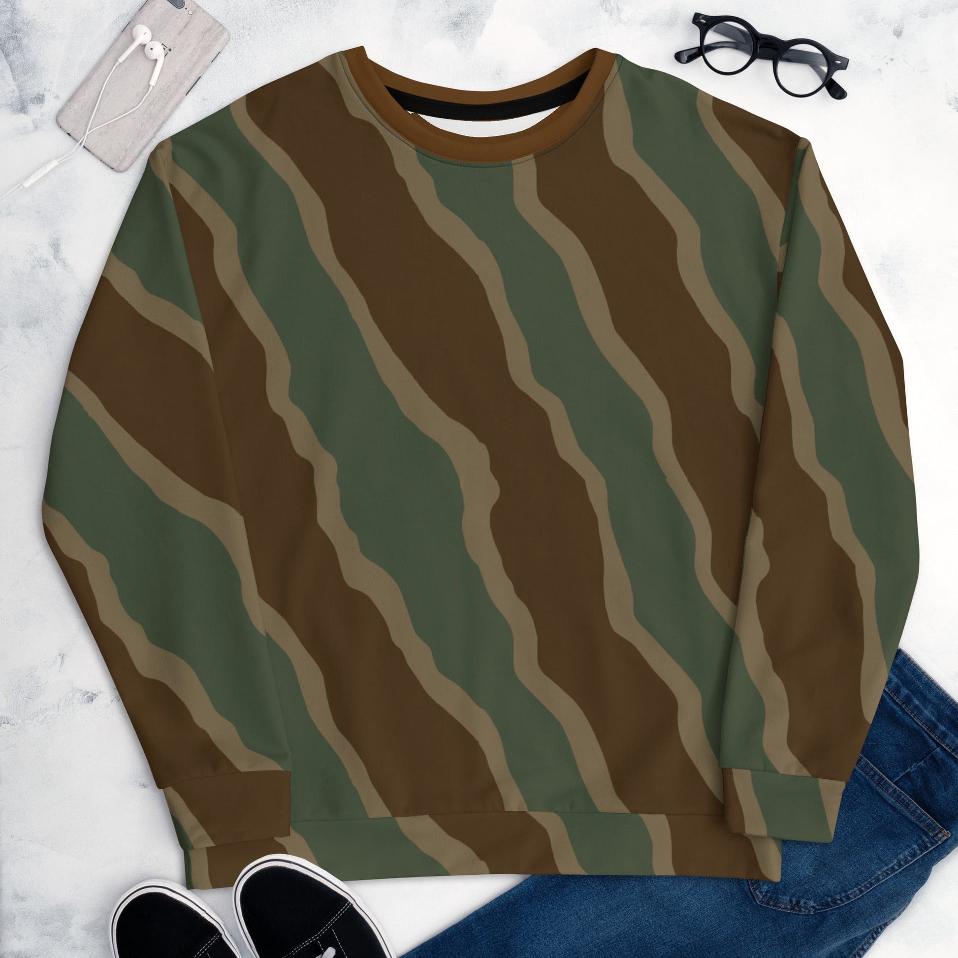 German Ambush Three Stripe Tank CAMO Unisex Sweatshirt - Sweatshirts
