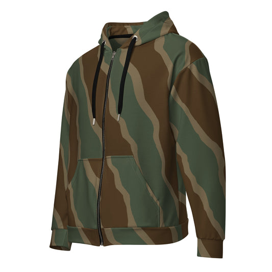 German Ambush Three Stripe Tank CAMO Unisex zip hoodie - Zip Hoodies