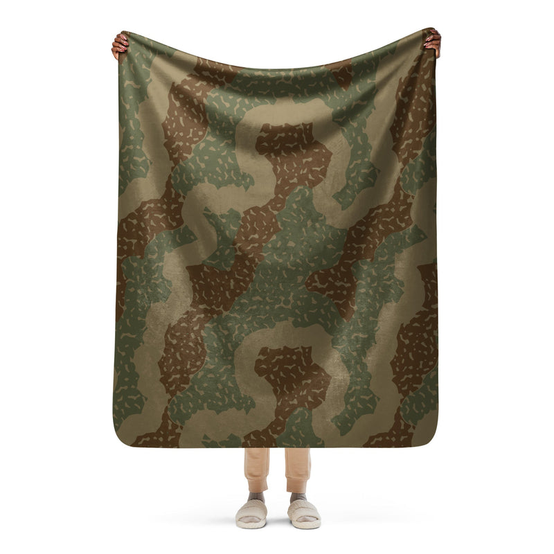 Ambush Tank Zimmerit CAMO Sherpa Blanket - 50″×60″
